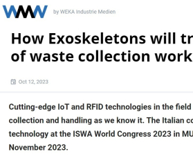 iswa 2023_partitalia presents exoskeletons for waste collection