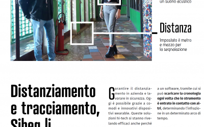 Articolo di GDOWeek riguardante il distanziamento e il tracciamento