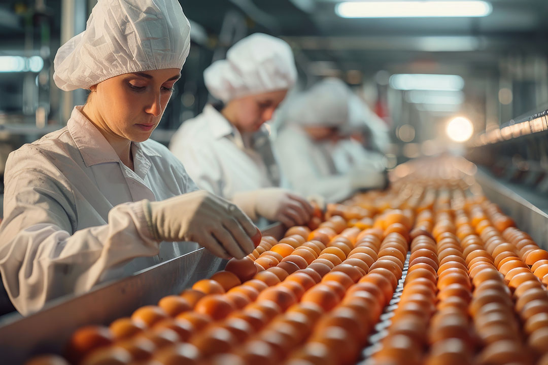 Produzione industriale di uova