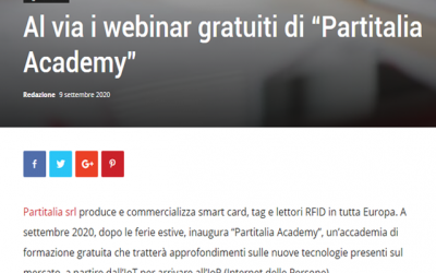 Articolo che parla di Partitalia Academy
