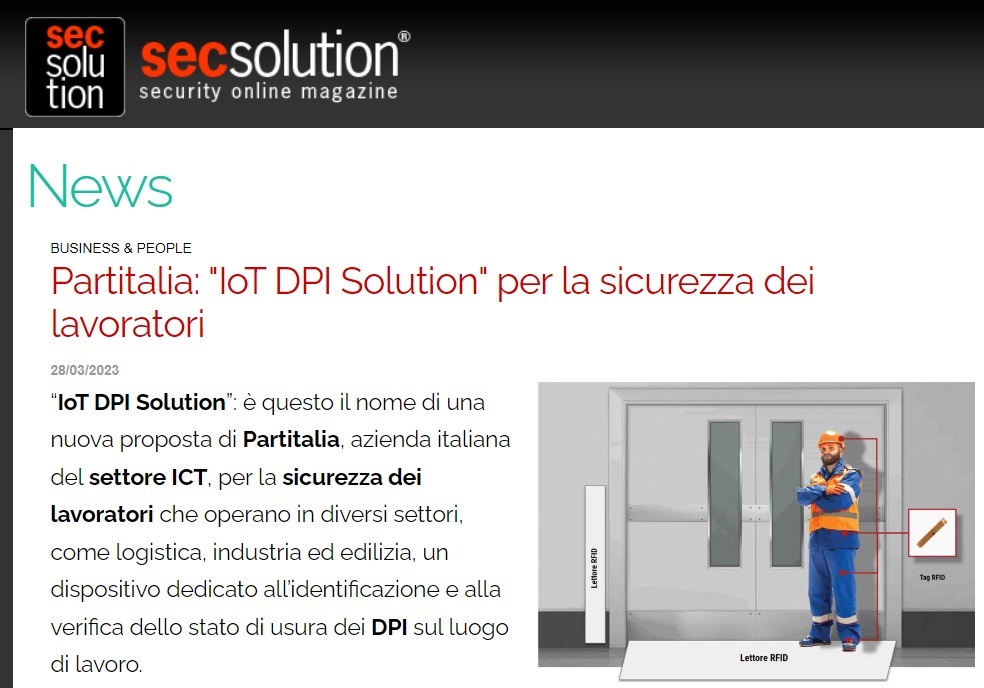 iot dpi solution di partitalia per la sicurezza dei lavoratori 