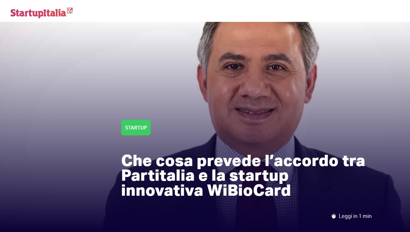 card biometriche_partitalia sigla un accordo con wibiocard